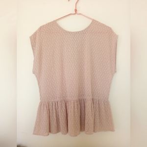 Mango Semi-sheer Blouse, size US 6